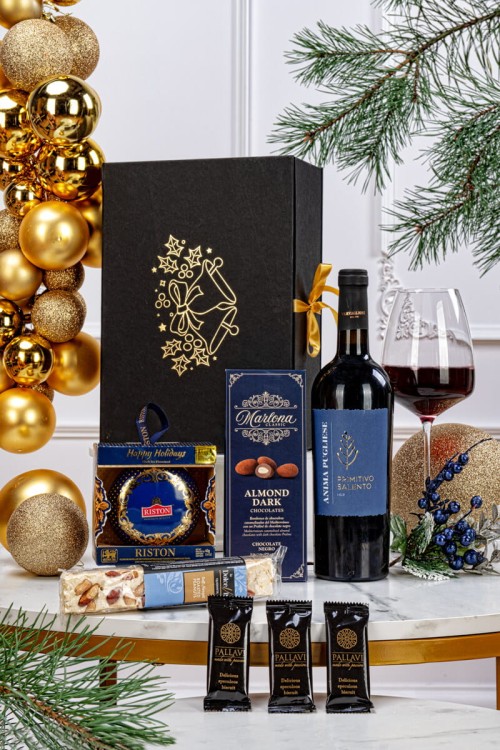 Kosz świąteczny w pudełku BN129