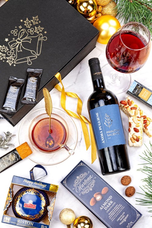 Kosz świąteczny w pudełku BN129