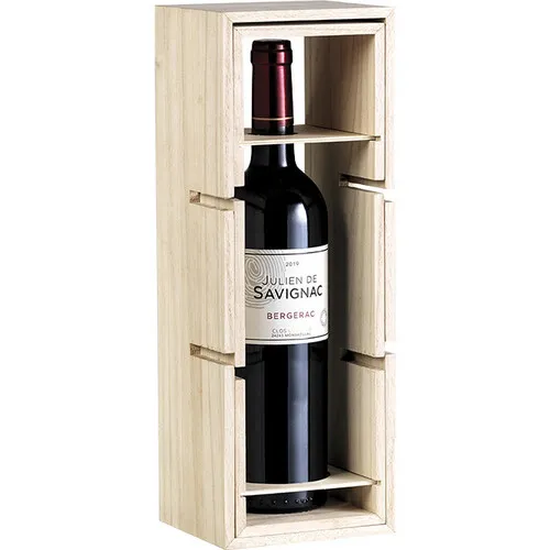 Skrzynka na wino lub stojak na 5 butelek