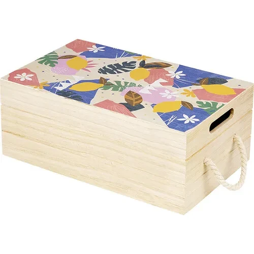 Skrzynia z tacą z drewna CYTRUS GARDEN B212G 40,0 x 25,0 x 16,0 cm