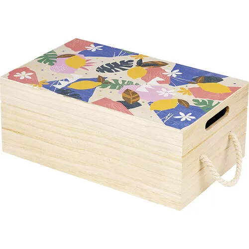 Skrzynia z tacą z drewna CYTRUS GARDEN B212G 40,0 x 25,0 x 16,0 cm