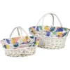 Koszyk wiklinowy/drewniany owalny CITRUS GARDEN PN100G 42,0 x 32,0 x 18,0 cm