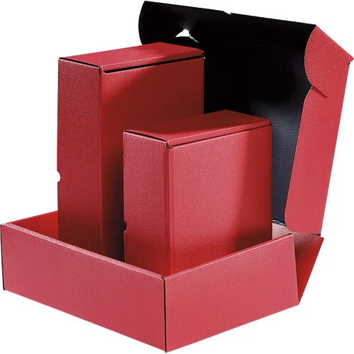 Pudełko czerwone składane CPV002P-TR 33,0 x 18,5 x 9,5 cm