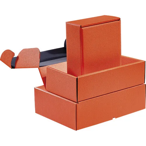 Pomarańczowe składane pudełko 34x25x10cm CPV007M